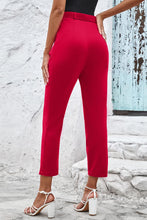 Load image into Gallery viewer, Straight Leg Cropped Pants with Pockets
