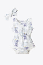 Load image into Gallery viewer, Baby Girl Elephant Print Bodysuit

