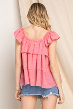 Load image into Gallery viewer, ODDI Full Size Buttoned Ruffled Top
