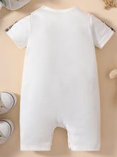 Load image into Gallery viewer, Baby MINI BOSS Bear Graphic Short Sleeve Jumpsuit
