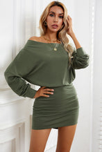Load image into Gallery viewer, Off-Shoulder Long Sleeve Dress
