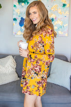 Load image into Gallery viewer, Lounge Dress | Mustard Floral
