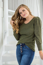 Load image into Gallery viewer, Date Night Top | Spring Olive
