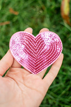 Load image into Gallery viewer, Sequin Heart Iron on Patch | Multiple Colors
