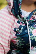 Load image into Gallery viewer, Floral and Stripes Hoodie Now Available in Kids!
