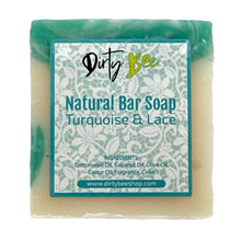 Load image into Gallery viewer, Turquoise &amp; Lace Natural Soap Bars 4oz
