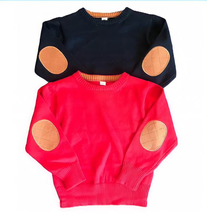 Kids Elbow Patch Sweater