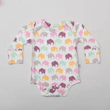 Load image into Gallery viewer, Grow With Me Long Sleeved Onesie - Lavender Elephant
