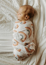 Load image into Gallery viewer, Rainbow Bamboo and Cotton Swaddle Blanket
